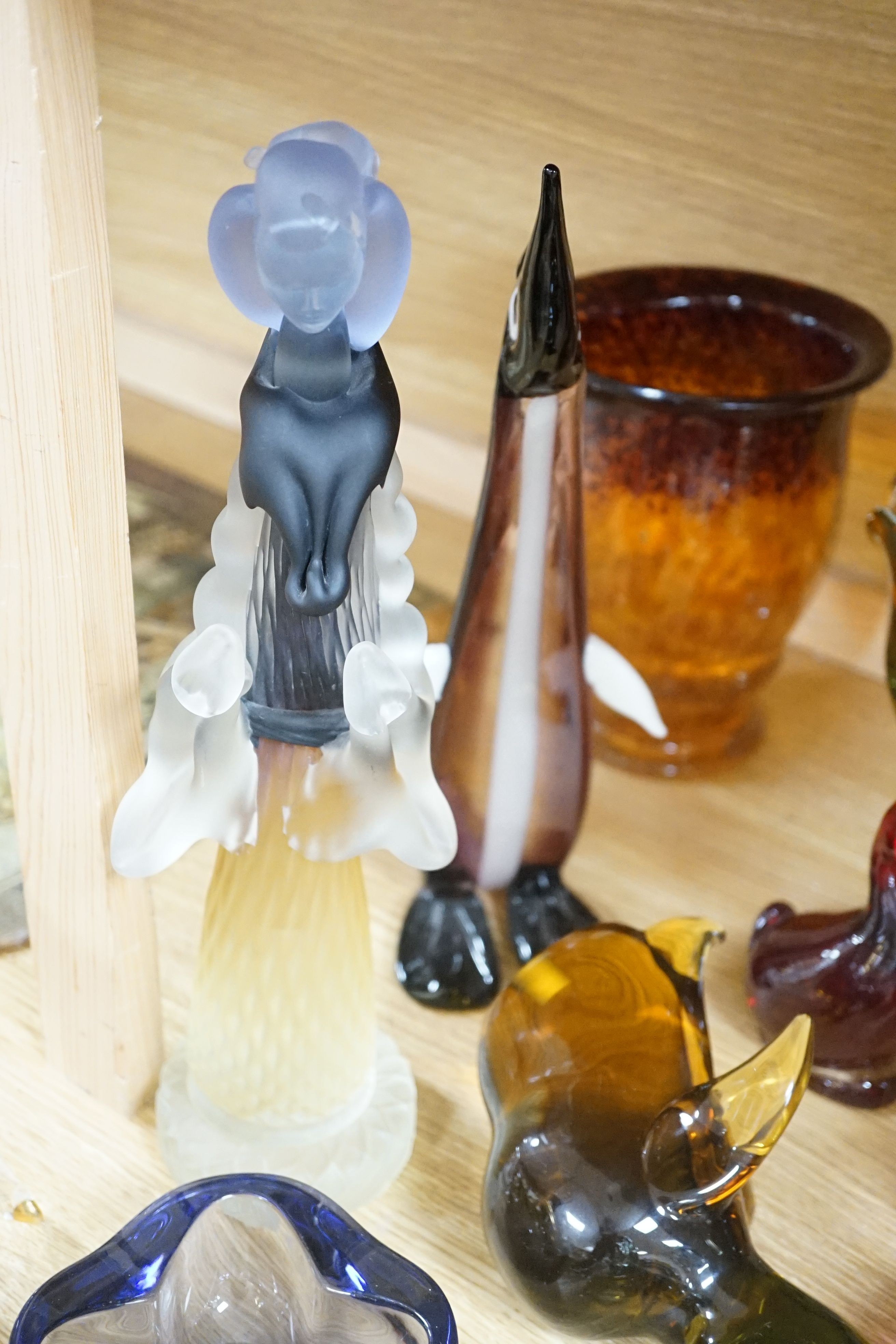 A large group of mostly Murano and Murano style glass